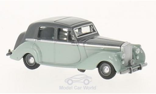 Diecast model cars Bentley Mark 6 berline MkVI grey/green RHD 1/76 Oxford