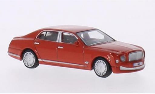 Diecast model cars Bentley Mulsanne berline red RHD 1/76 Oxford