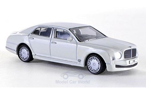 Diecast model cars Bentley Mulsanne berline white RHD 1/76 Oxford