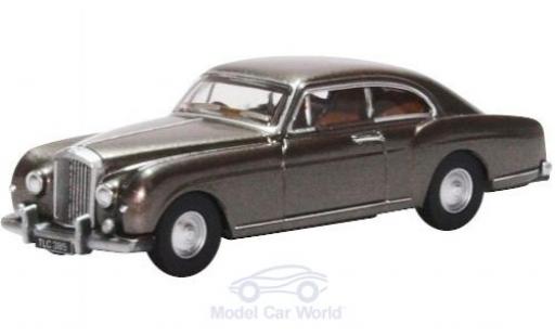 Diecast model cars Bentley S1 berline Continental Fastback metallic grey 1/76 Oxford