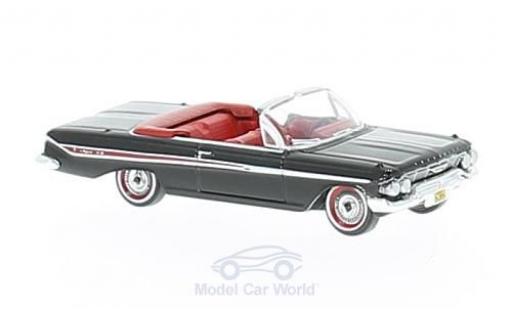 Diecast model cars Chevrolet Impala Convertible black/red 1961 1/87 Oxford