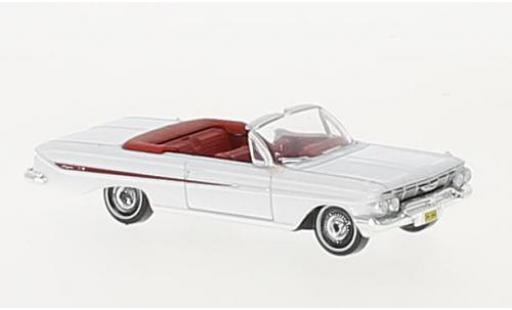 Diecast model cars Chevrolet Impala Convertible white/red 1961 1/87 Oxford