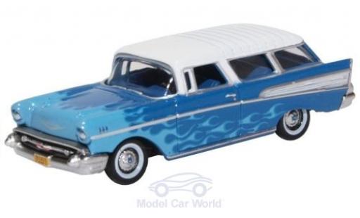 Diecast model cars Chevrolet Nomad tuning blue/blue 1957 Hot Rod 1/87 Oxford