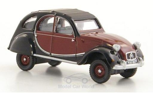 Diecast model cars Citroen 2CV Charleston red/black RHD 1963 1/76 Oxford