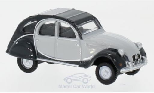 Diecast model cars Citroen 2CV Charleston grey/grey 1/76 Oxford