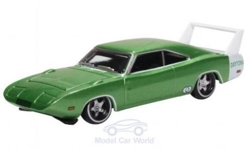 Diecast model cars Dodge Charger Daytona metallic green 1969 1/87 Oxford
