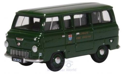 Diecast model cars Ford 400E Bus Minibus green London Fire Brigade 1/76 Oxford