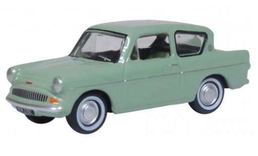 Diecast model cars Ford Anglia 105E green RHD 1/76 Oxford