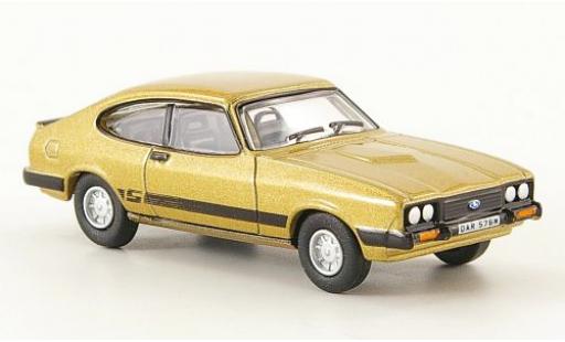 Diecast model cars Ford Capri MK3 Mk III gold 1/76 Oxford