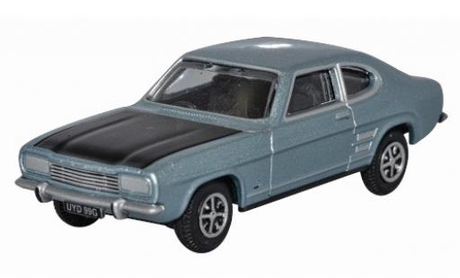 Diecast model cars Ford Capri MK1 MkI metallic blue/black RHD 1/76 Oxford