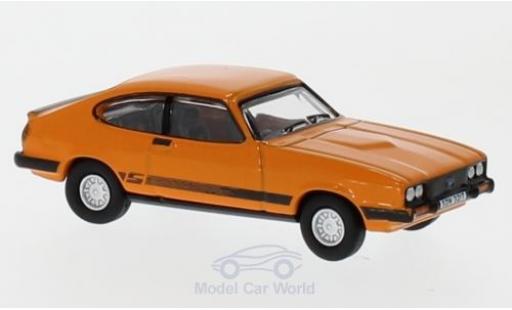 Diecast model cars Ford Capri 3.0S MkIII orange 1/76 Oxford