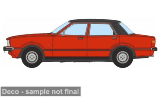 Diecast model cars Ford Cortina Berline Mk4 red 1/76 Oxford
