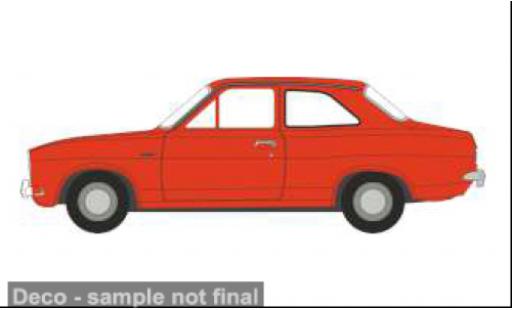 Diecast model cars Ford Escort MK1 MK I orange 1/76 Oxford