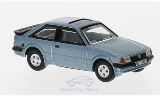 Diecast model cars Ford Escort XR3i MK III metallic blue 1/76 Oxford