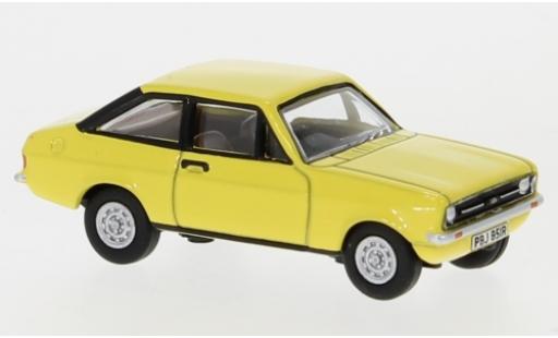 Diecast model cars Ford Escort Berlina Mk2 yellow RHD 1/76 Oxford