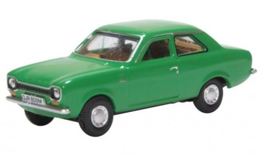 Diecast model cars Ford Escort MK1 MKI green 1/76 Oxford