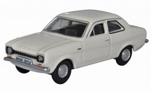 Diecast model cars Ford Escort MK1 MkI white RHD 1/76 Oxford