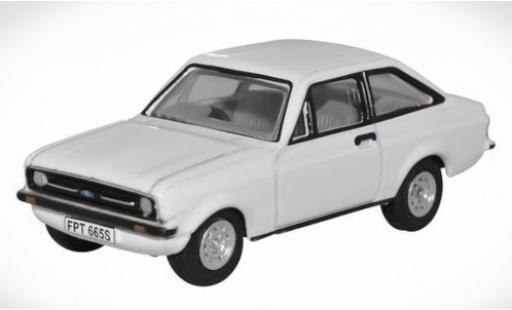 Diecast model cars Ford Escort Berlina MkII white RHD 1/76 Oxford