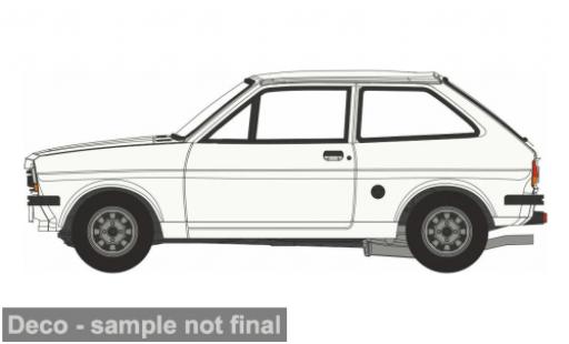 Diecast model cars Ford Fiesta MKI MK I white 1/76 Oxford