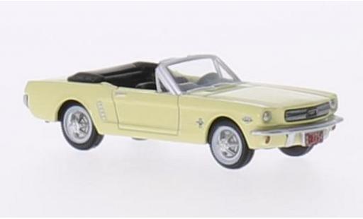 Diecast model cars Ford Mustang Convertible yellow 1965 1/87 Oxford
