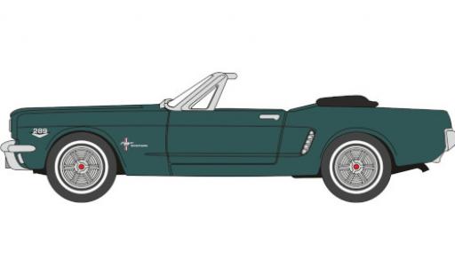 Diecast model cars Ford Mustang Convertible green 1965 1/87 Oxford