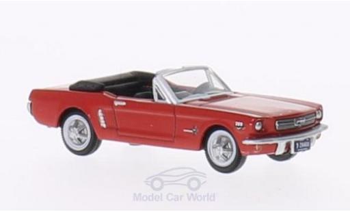 Diecast model cars Ford Mustang Convertible red 1965 1/87 Oxford
