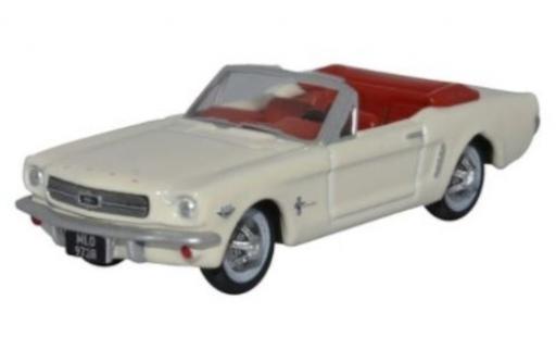 Diecast model cars Ford Mustang Convertible white 1965 1/87 Oxford