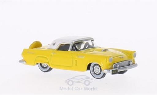 Diecast model cars Ford Thunderbird Two-Seater yellow/white 1956 1/87 Oxford