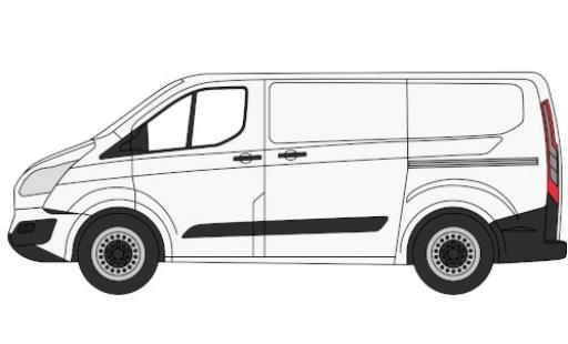 Diecast model cars Ford Transit Custom white RHD 1/76 Oxford