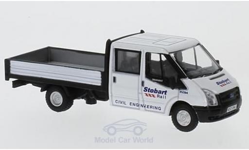 Diecast model cars Ford Transit Pritsche Dropside Stobart Rail 1/76 Oxford