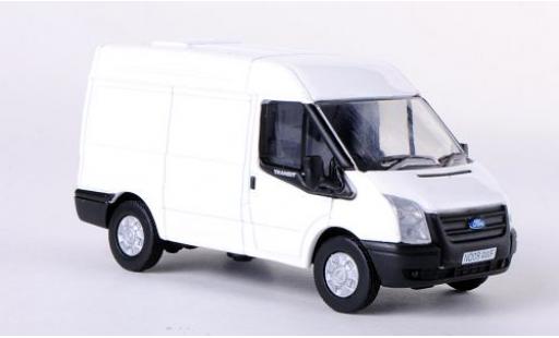 Diecast model cars Ford Transit Kastenwagen van white RHD 2010 Mittelhochroof 1/76 Oxford