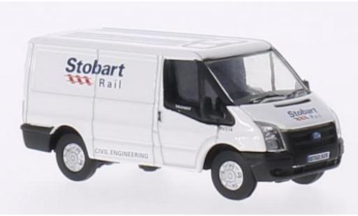 Diecast model cars Ford Transit Kastenwagen RHD Stobart Rail 1/76 Oxford