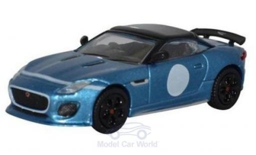 Diecast model cars Jaguar F-Type Project 7 7 metallic blue 1/76 Oxford