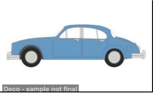 Diecast model cars Jaguar Mk2 Base 2 blue 1/76 Oxford