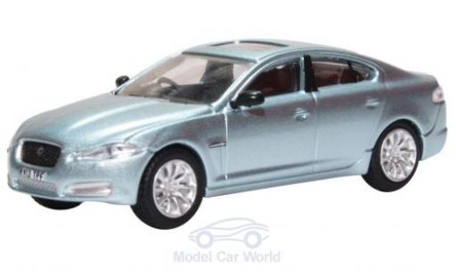 Diecast model cars Jaguar XF Base metallic blue 1/76 Oxford