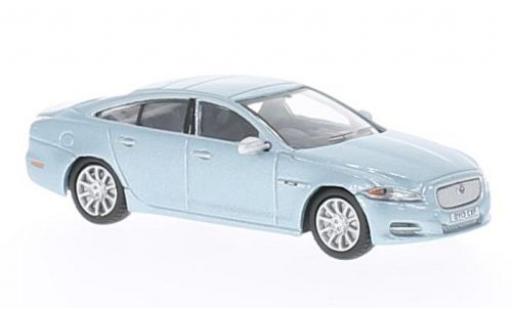 Diecast model cars Jaguar XJ Base metallic blue 1/76 Oxford