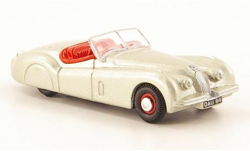 Diecast model cars Jaguar XK 120 metallic beige 1/76 Oxford