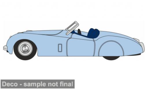 Diecast model cars Jaguar XK 120 blue 1/76 Oxford