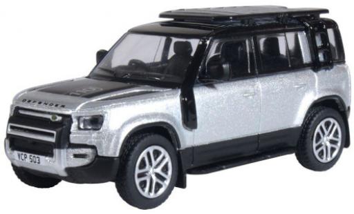 Diecast model cars Land Rover Defender 110 (L663) grey RHD 2020 1/76 Oxford