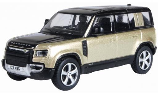 Diecast model cars Land Rover Defender Base 110X (L663) metallic brown/black RHD 2020 1/76 Oxford