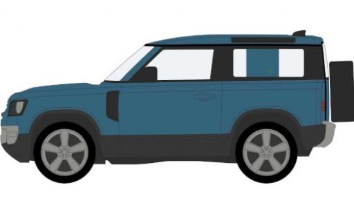 Diecast model cars Land Rover Defender 90 blue RHD 1/76 Oxford