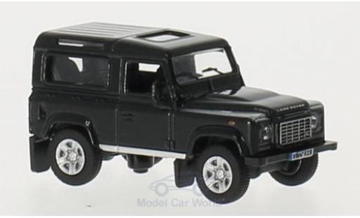 Diecast model cars Land Rover Defender 90 black RHD Station Wagon 1/76 Oxford