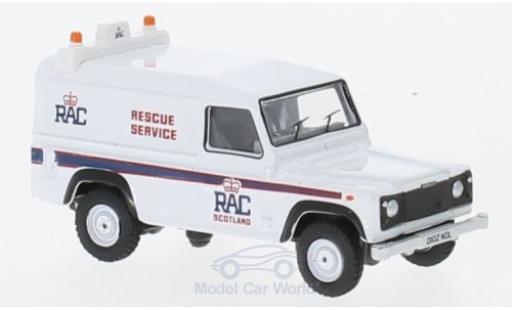 Diecast model cars Land Rover Defender 110 LWB Hardback RAC 1/76 Oxford
