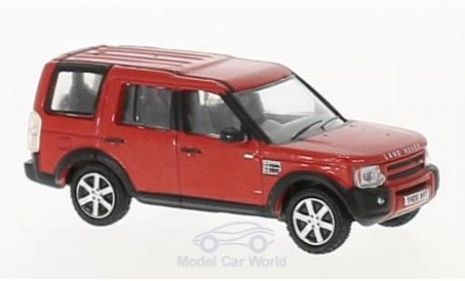 Diecast model cars Land Rover Discovery Base 3 metallic red 1/76 Oxford