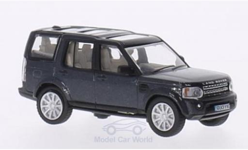 Diecast model cars Land Rover Discovery Base 4 metallic blue RHD 1/76 Oxford
