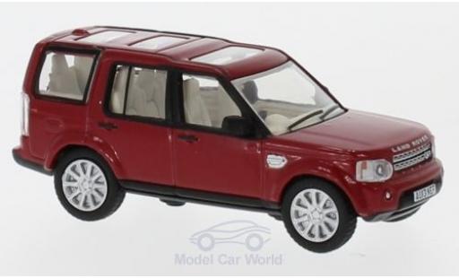 Diecast model cars Land Rover Discovery Base 4 metallic red 1/76 Oxford
