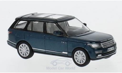 Diecast model cars Land Rover Range Rover Vogue metallic green 1/76 Oxford