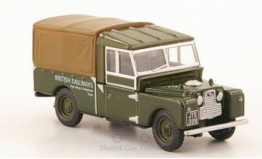 Diecast model cars Land Rover Series 1 Base 109 oliv/brown British Railways 1/76 Oxford