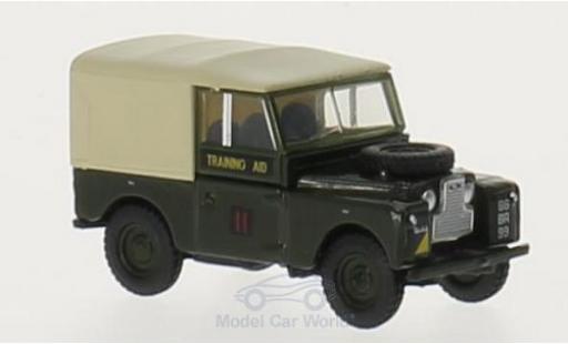 Diecast model cars Land Rover Series 1 Series I 88 Canvas green/beige RHD RTC 6th Training Regiment 1/76 Oxford
