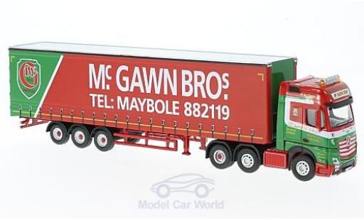 Diecast model cars Mercedes Actros GSC McGawn Bros Gardinenplanensattelzug 1/76 Oxford